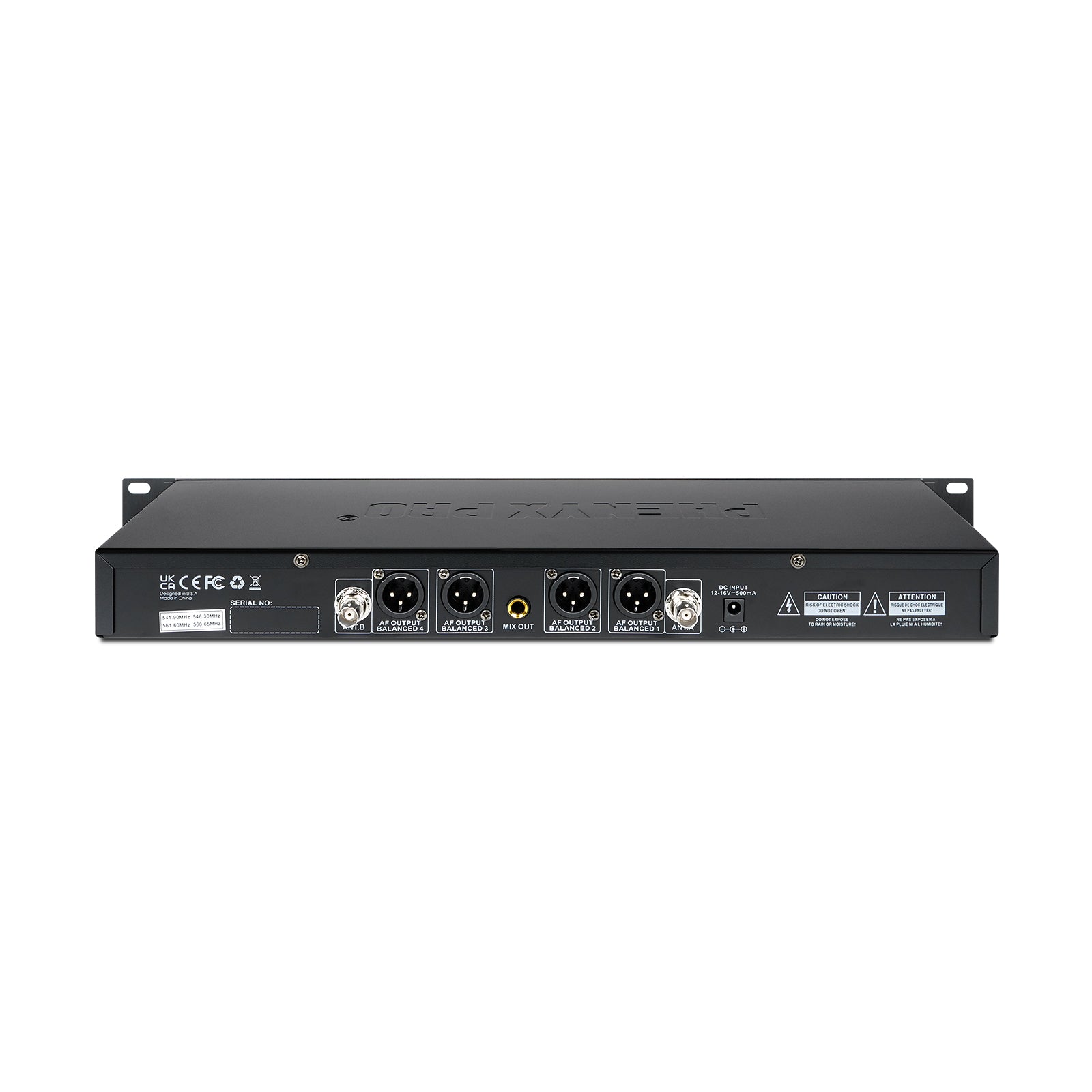 PWR-5000 | Dual Wireless Microphone Receiver for PTU-5000 (UHF Fixed-Frequency)