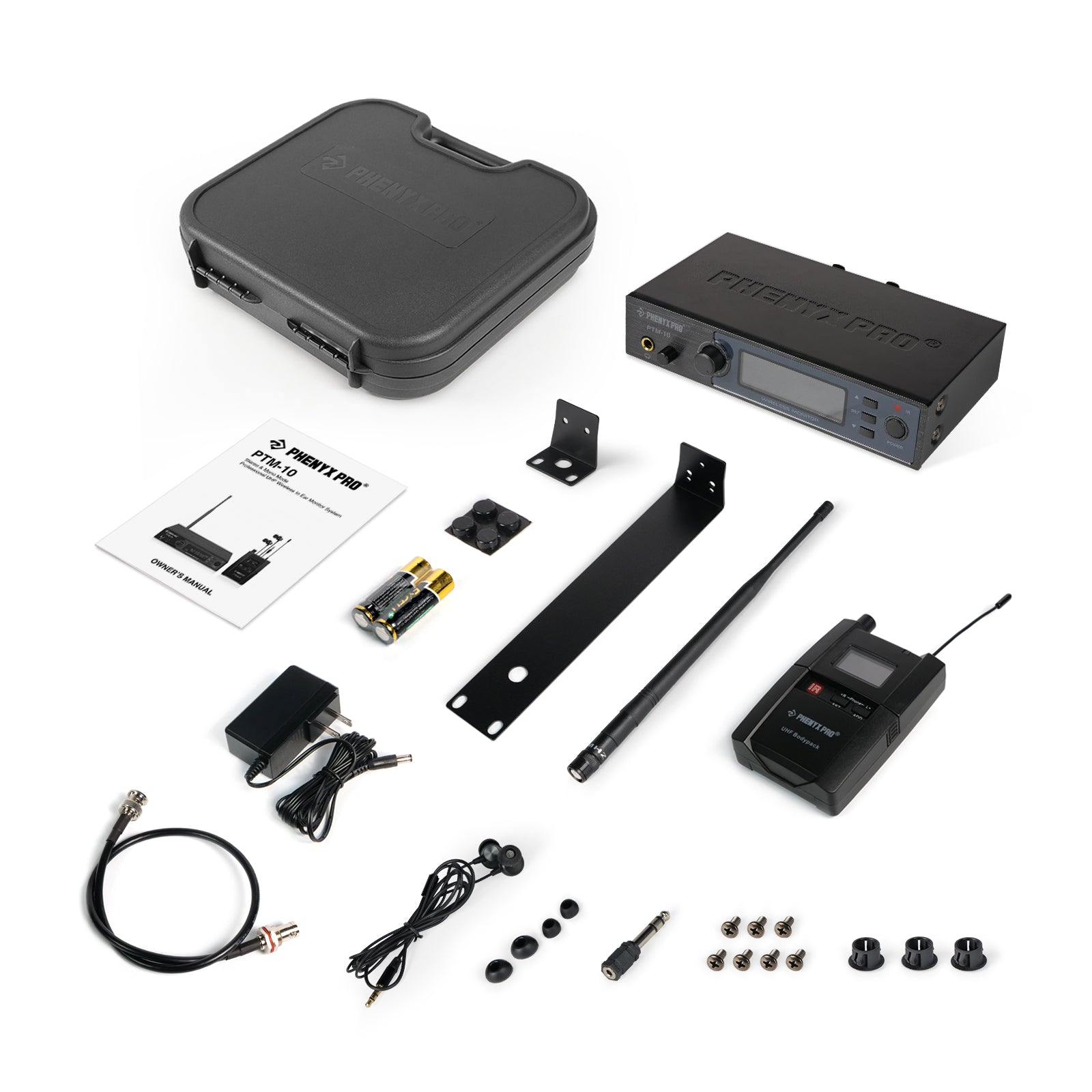 PTM-10-1B | UHF Stereo Wireless In-Ear Monitor System