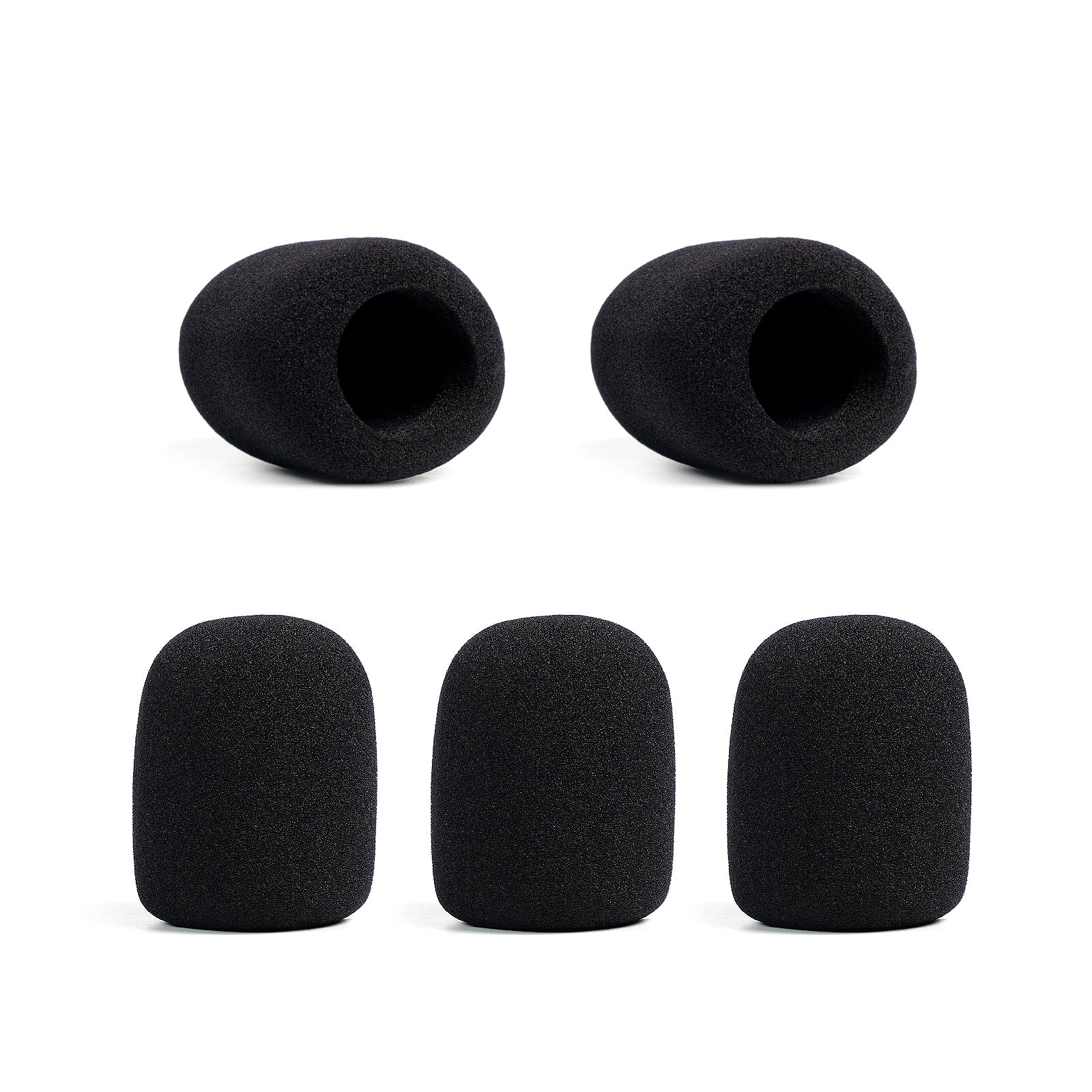 PTA-WDS5 - Black - Foam Mic Covers - Front - Phenyx Pro