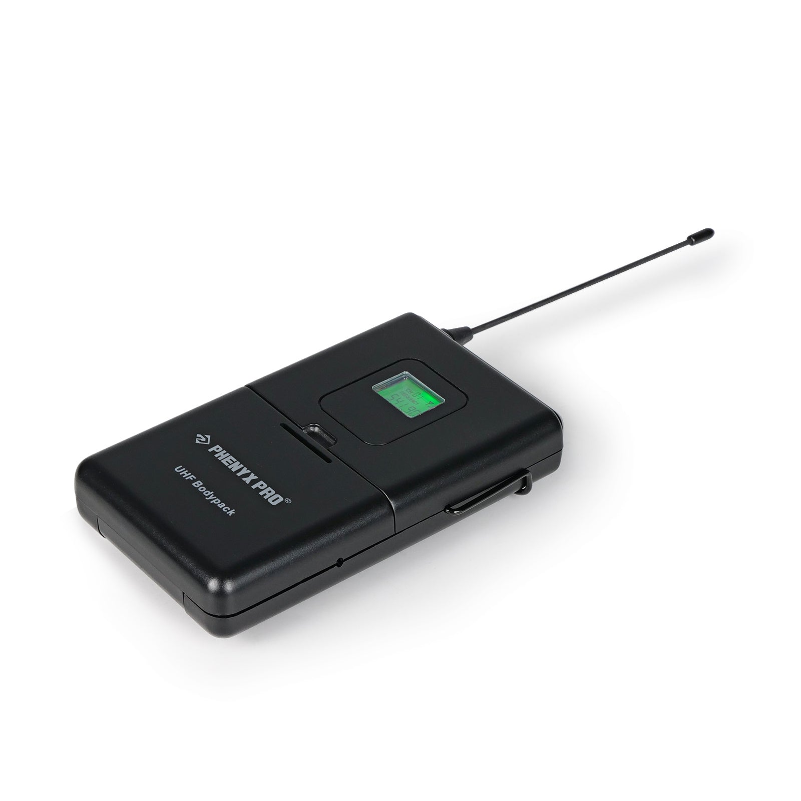 PTU-5000-2H2B - Black - UHF Wireless Bodypack Transmitter- Rear-Side - Phenyx Pro