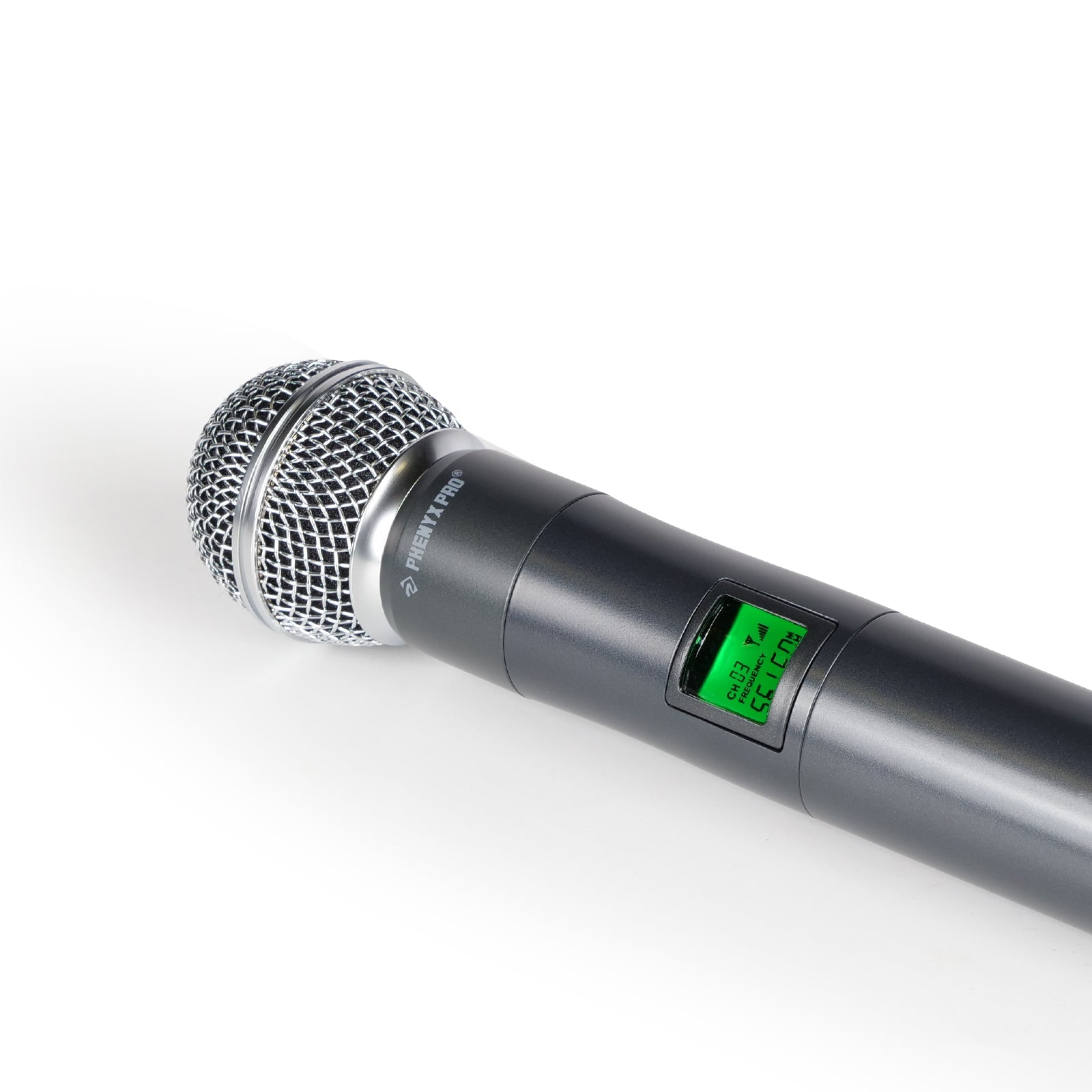 PTU-5000-2H2B - Black - UHF Wireless Handheld Microphone Transmitter- Microphone Head Focus - Phenyx Pro