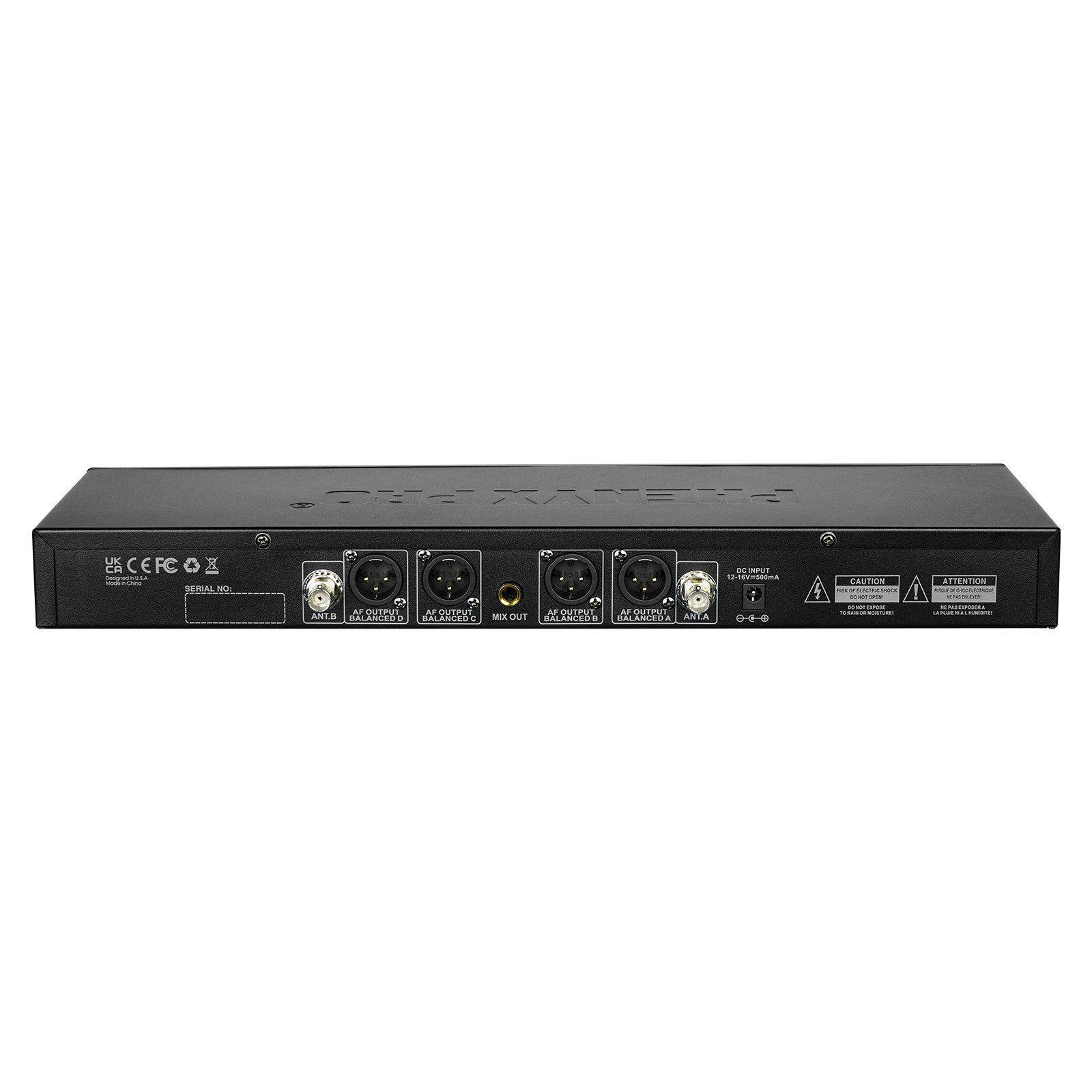 PTU-5200-4B_-_Black_-_Frequency_Hopping_Quad_Wireless_Receiver_-_Rear_-_Phenyx_Pro
