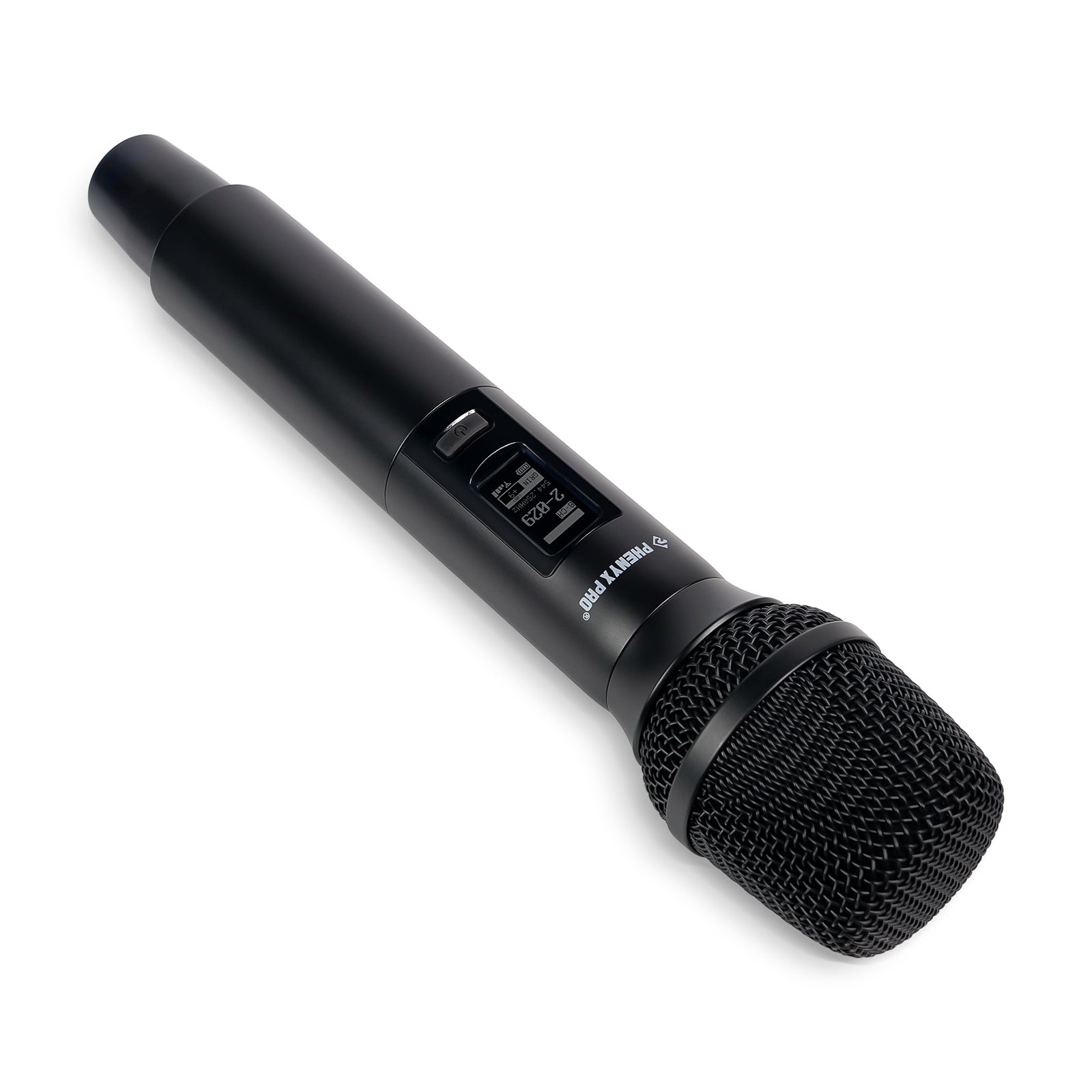 PWH-A2 - Black -Wireless Handheld Microphone for PTAU-2 - Front Right - Phenyx Pro