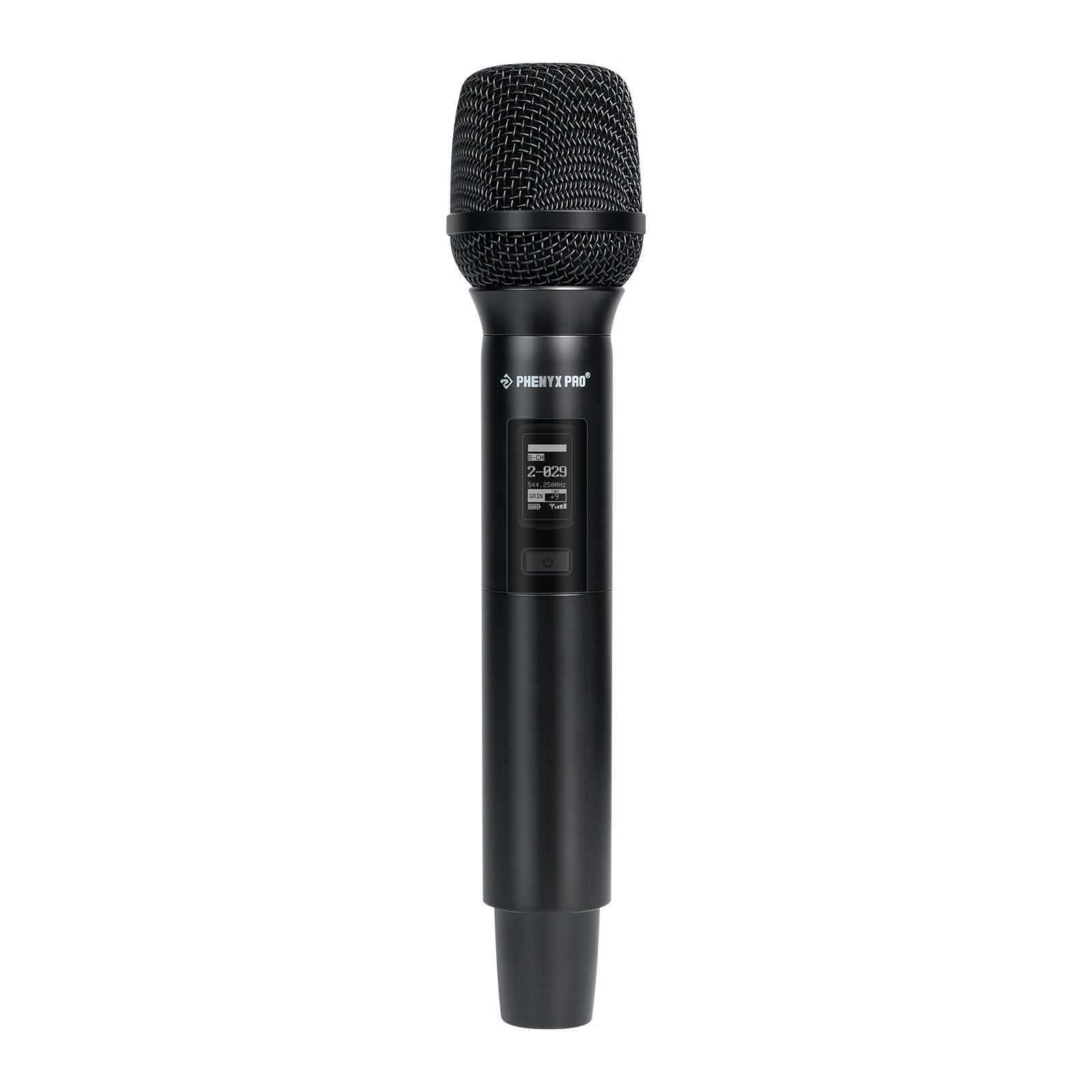 PWH-A2 - Black - Advanced True Diversity Wireless Handheld Mic for PTAU-2 - Front - Phenyx Pro