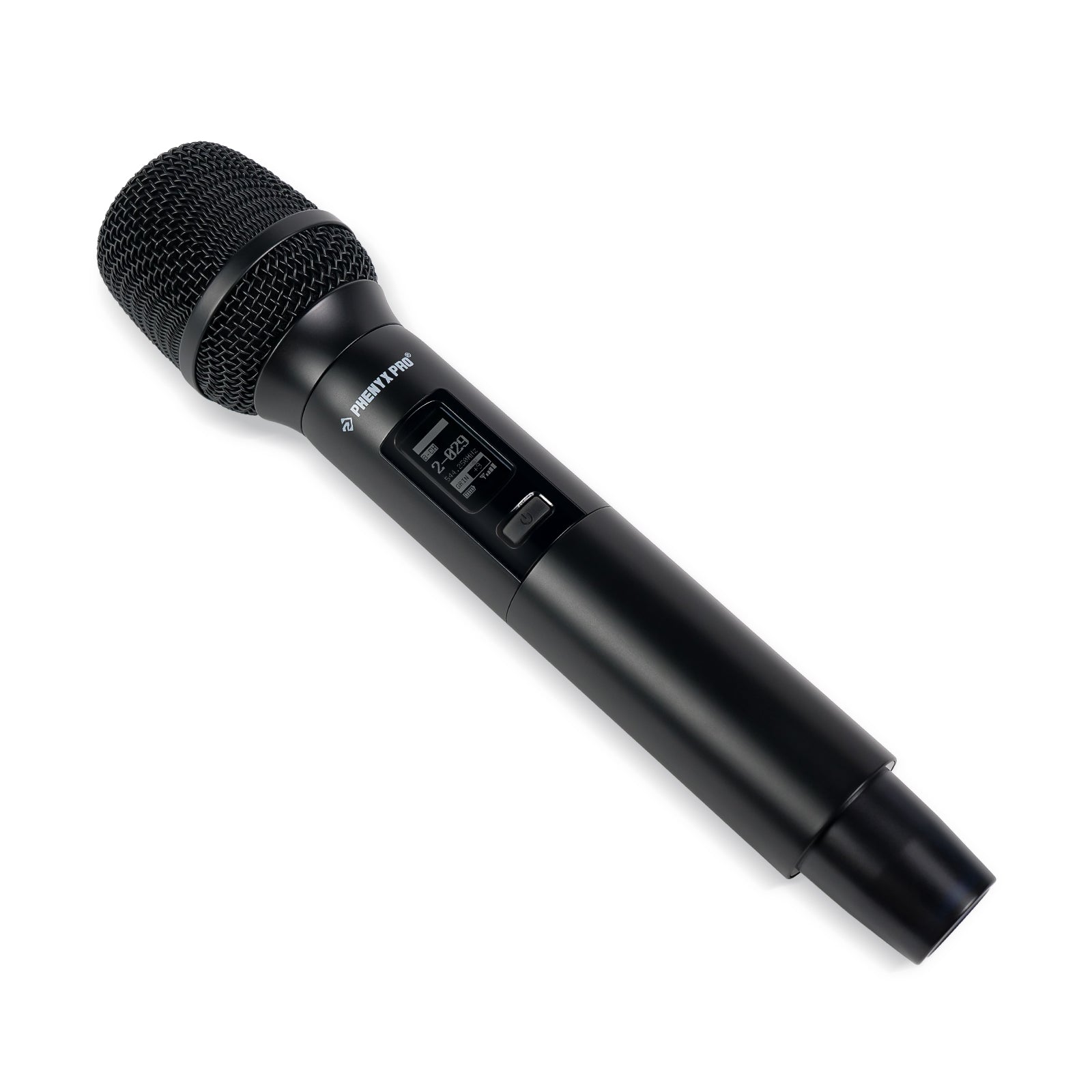PWH-A2 - Black - Wireless Handheld Microphone for PTAU-2 - Rear Left - Phenyx Pro