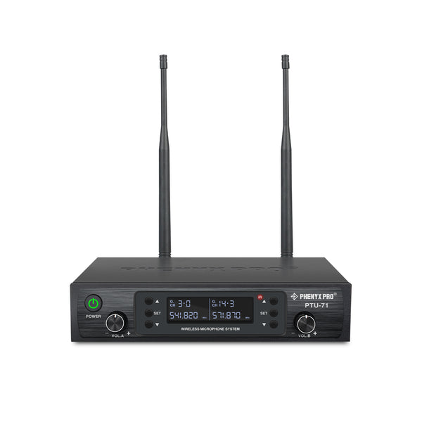 PWR-71 | Dual Wireless Microphone Receiver for PTU-71 (Auto-Scan UHF)