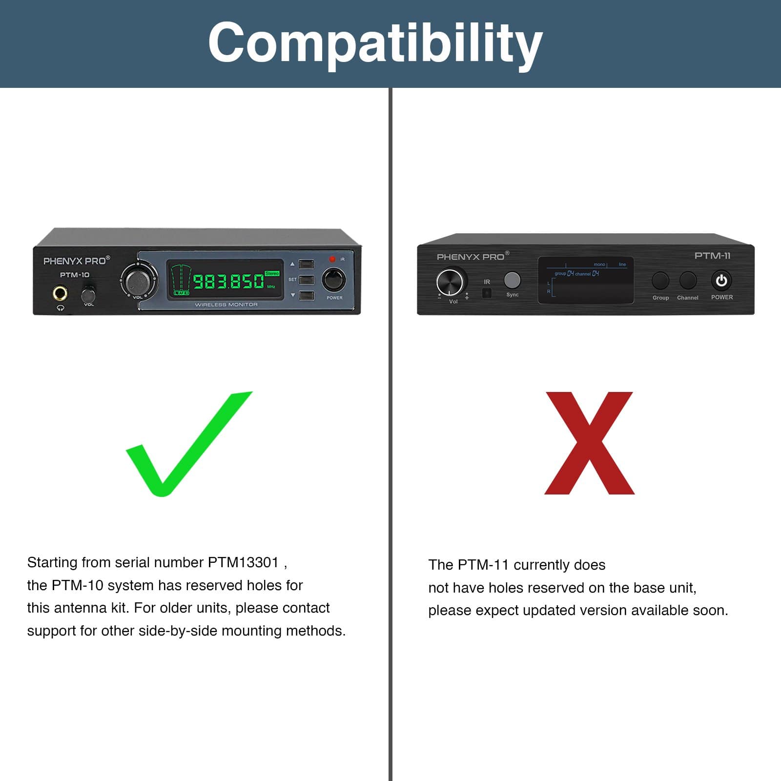 Phenyx Pro Dual Rackmounting Kit for PTM-10