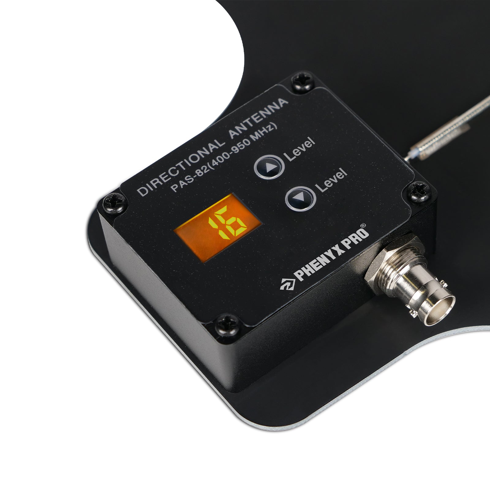 PAS-82 - Black - Directional Antenna Paddle - Detail Shot - Phenyx Pro
