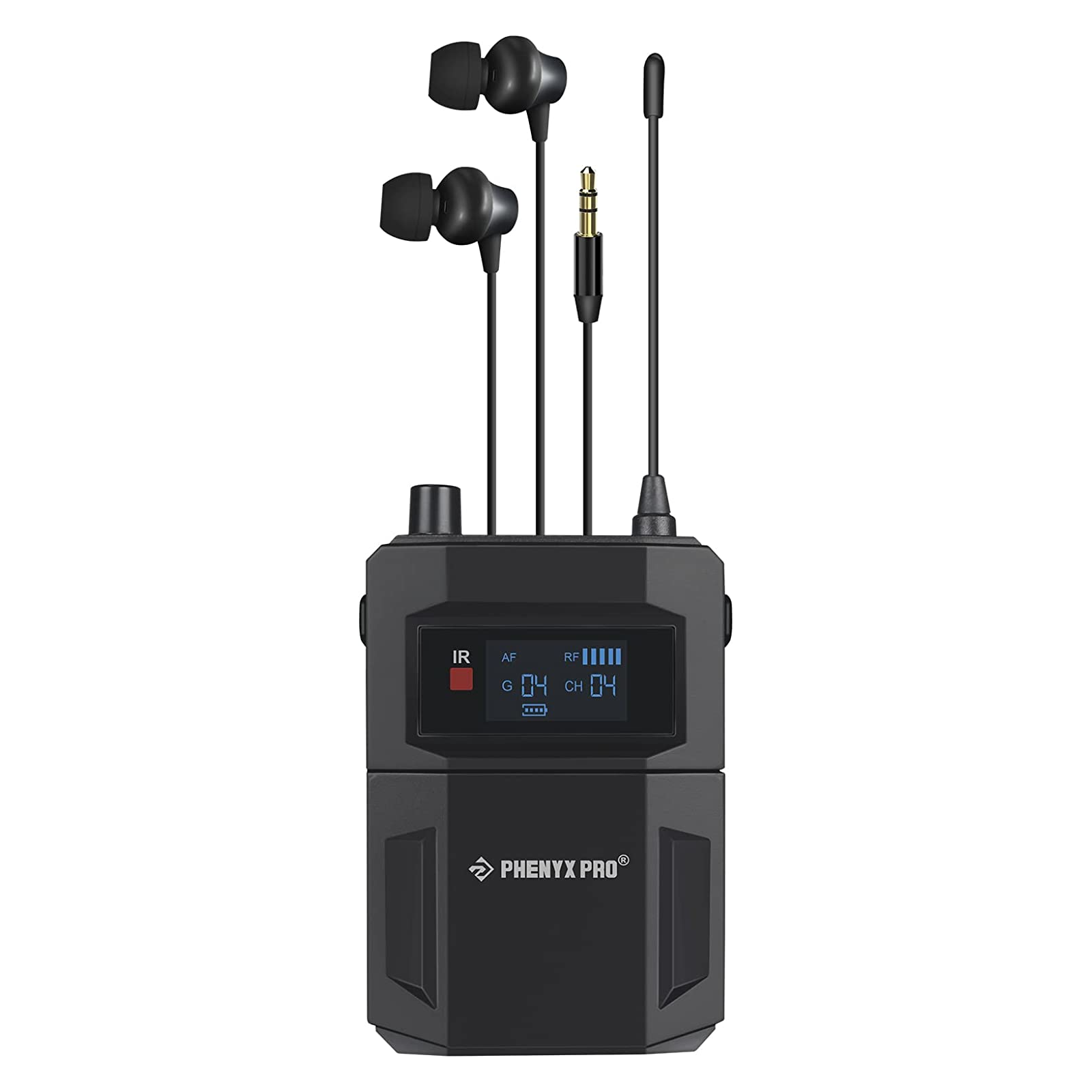 PMR-2 | Receptor de petaca IEM mono inalámbrico para PTM-11/22/33 (500MHz/900MHz)