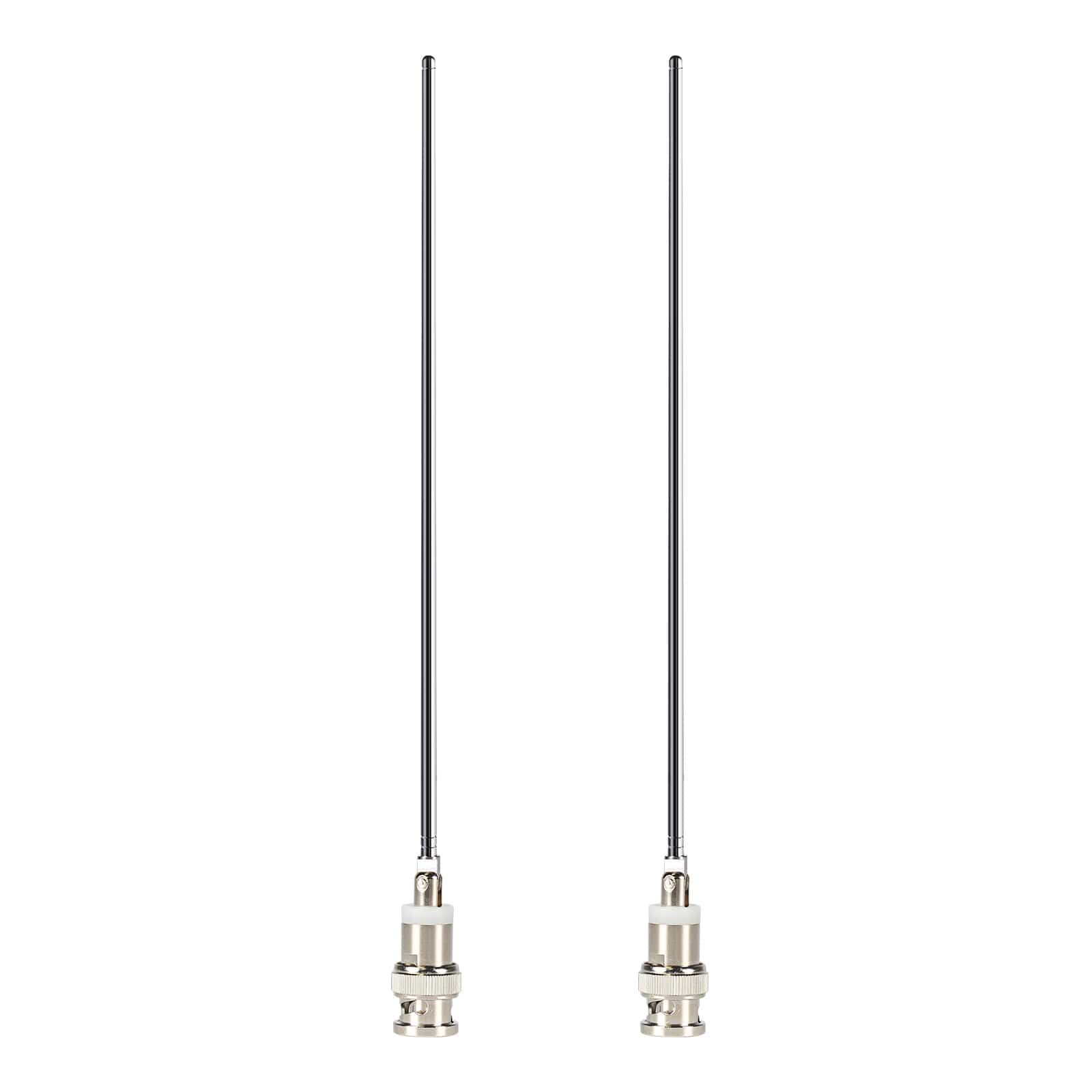 Phenyx Pro BNC Antenna for Wireless Receiver, VHF 170MHz - 270MHz (Pack of 2)
