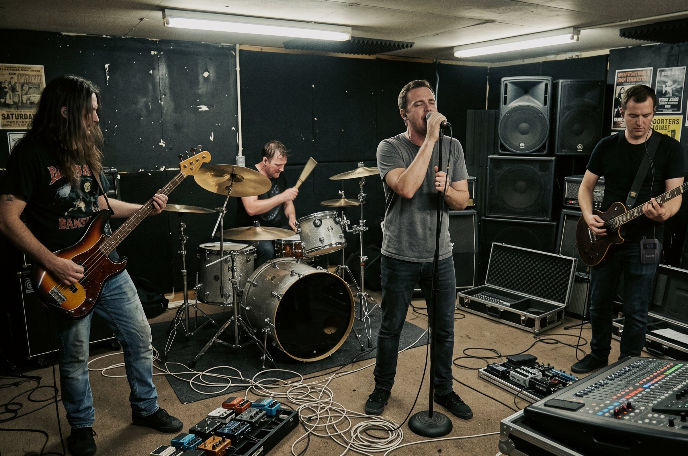 Full band use Phenyx Pro wireless iem system in basement