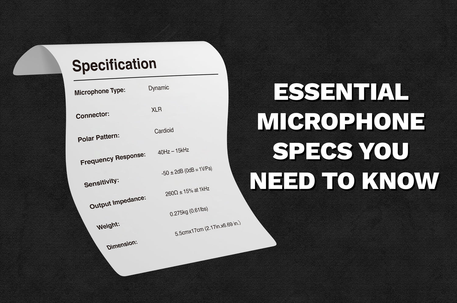 Microphone specification