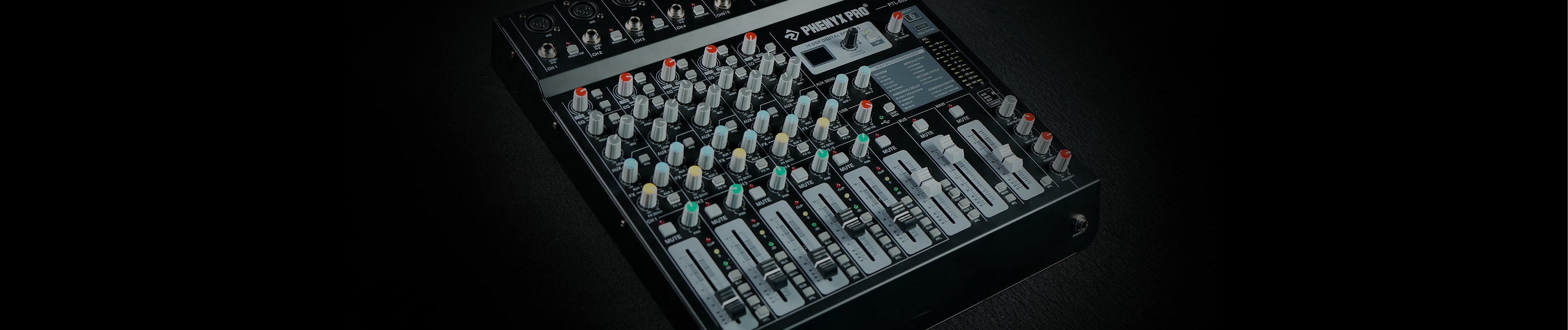 phenyx pro audio mixer console mixing