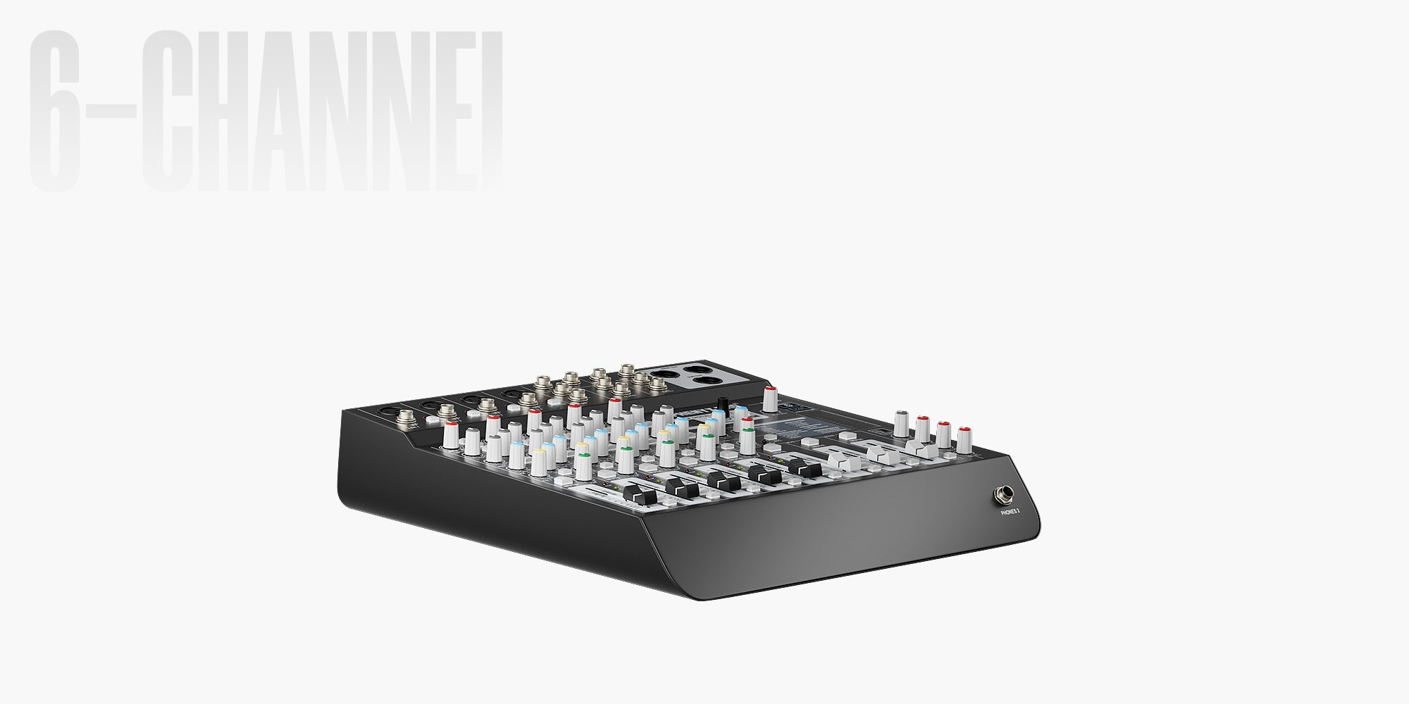 PTL-600 6-Channel Audio Mixer with 16 DSP Effects | Phenyx Pro