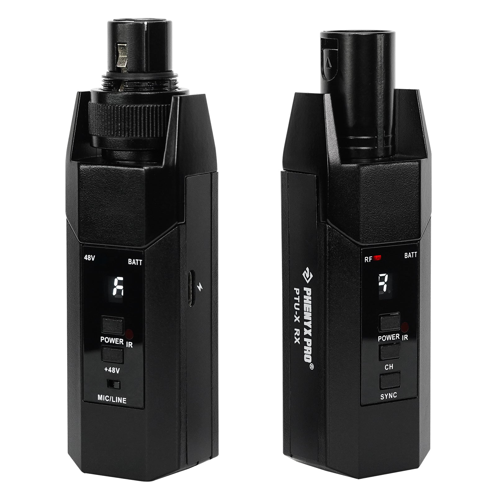 PTU-X | Plug-on XLR Wireless Transmitter Receiver System w/ 16 UHF Frequencies