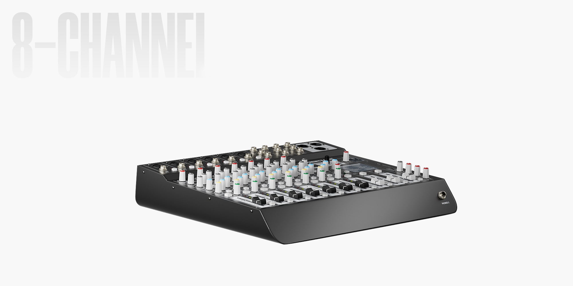 PTL-800 8-Channel Audio Mixer with 16 DSP Effects | Phenyx Pro