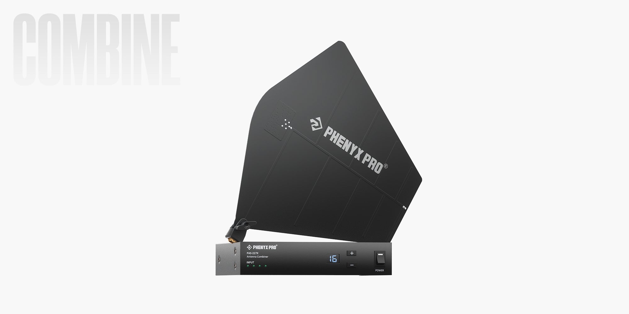 PAS-227X UHF Wireless Antenna Combiner for IEM | Phenyx Pro
