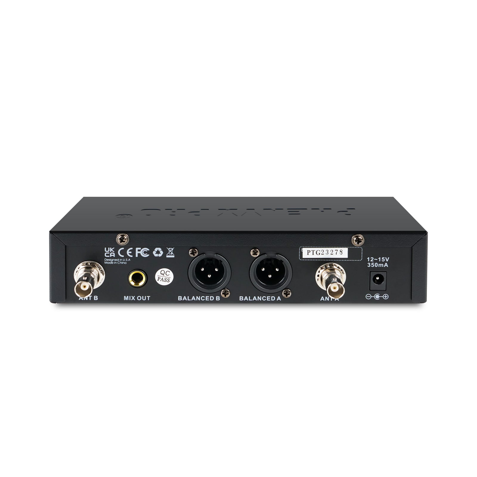 PWR-71 | Dual UHF Wireless Microphone Receiver for PTU-71 System