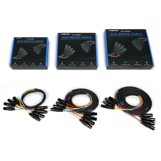 PCBL-4IN1 | 4-channel XLR Snack Cable (3FT/6FT/10FT)