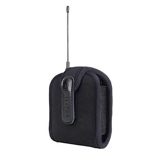 BA-1 - Black - Wireless Bodypack Transmitter Pouch - Bodypack Inserted View - Phenyx Pro