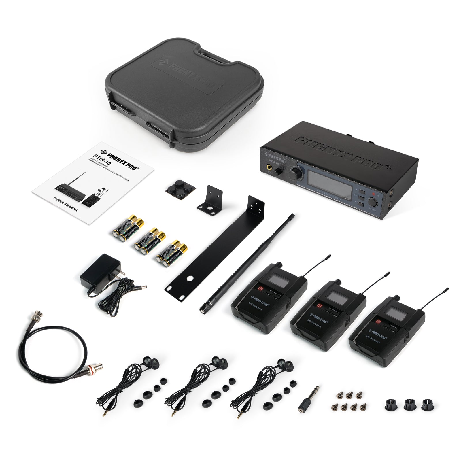 PTM-10-3B | UHF Stereo Wireless In-Ear Monitor System