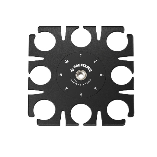 MA-H1 - Black - Multi-Microphone Holder- Front - Phenyx Pro 