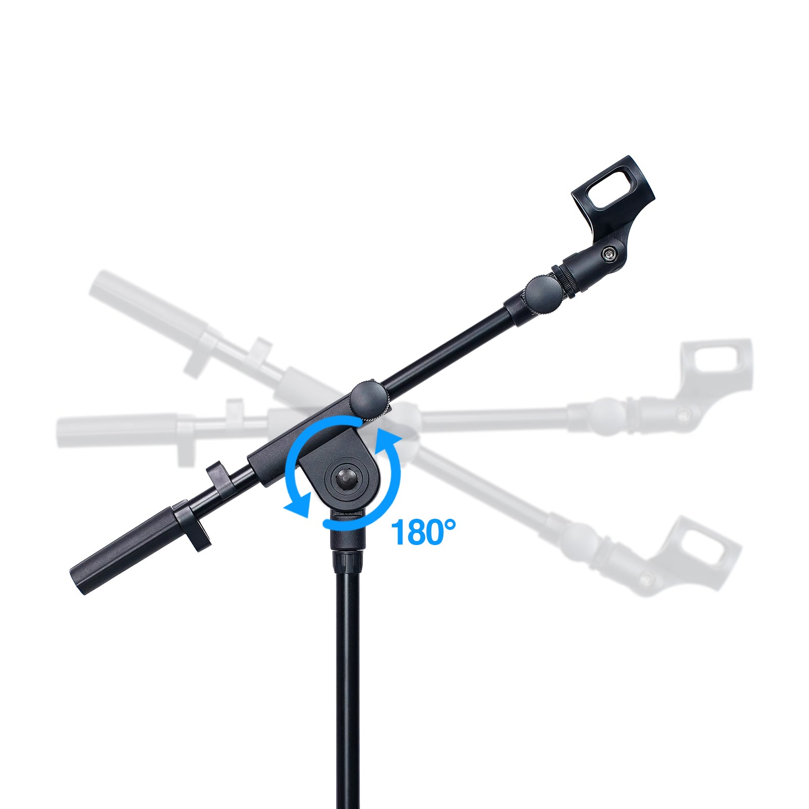 MA-S1 - Black - Mic Stand - Adjustable Boom Arm - Phenyx Pro