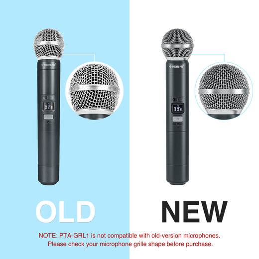 New mic heads are rounder than old versions.