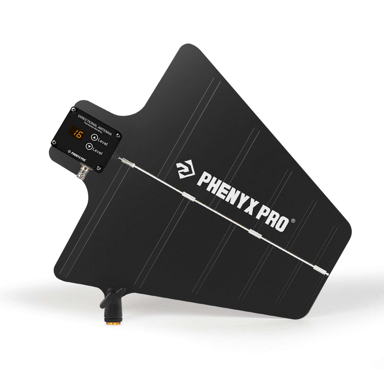 PAS-225X - Black - Directional Antenna Paddle - Front - Phenyx Pro