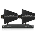 PAS-225X - Black - UHF Wireless Antenna Distribution System Bundle - Front - Phenyx Pro