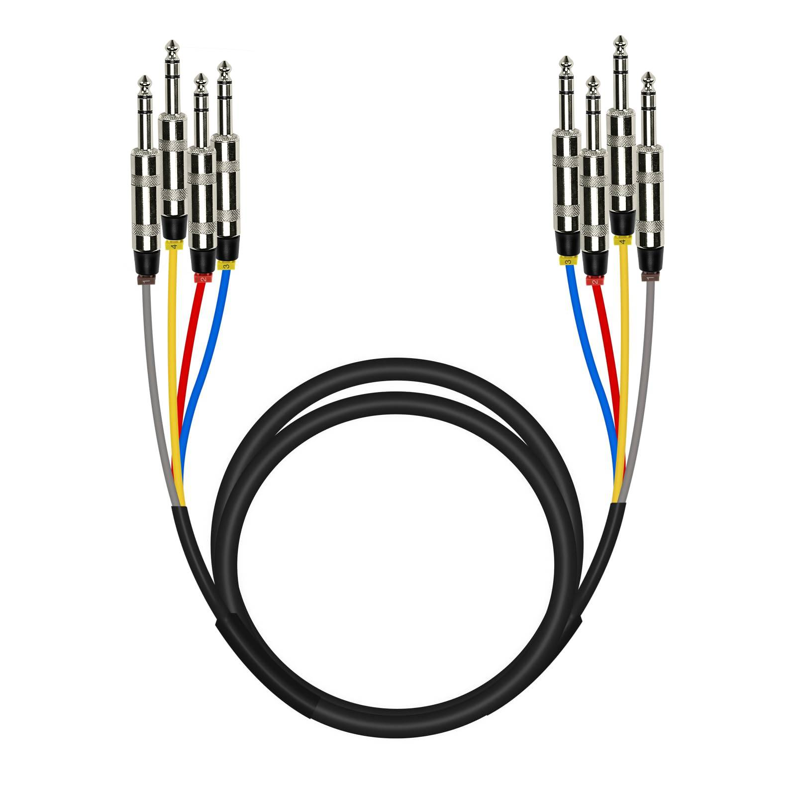 Cubase8 ドングル PCBL-QR4IN1 4-Channel TRS Snake Cable | Phenyx Pro