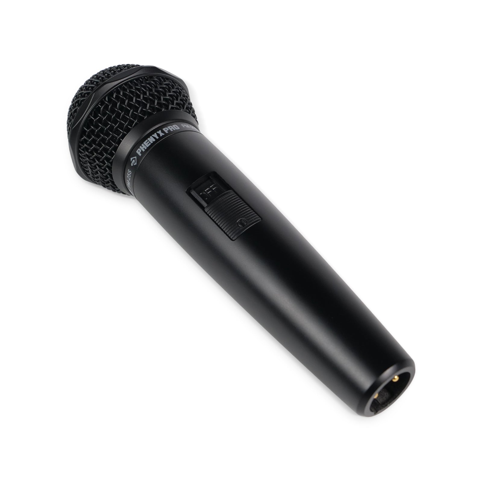 PM-25S - Black - Dynamic Vocal Microphone  - Side - Phenyx Pro 