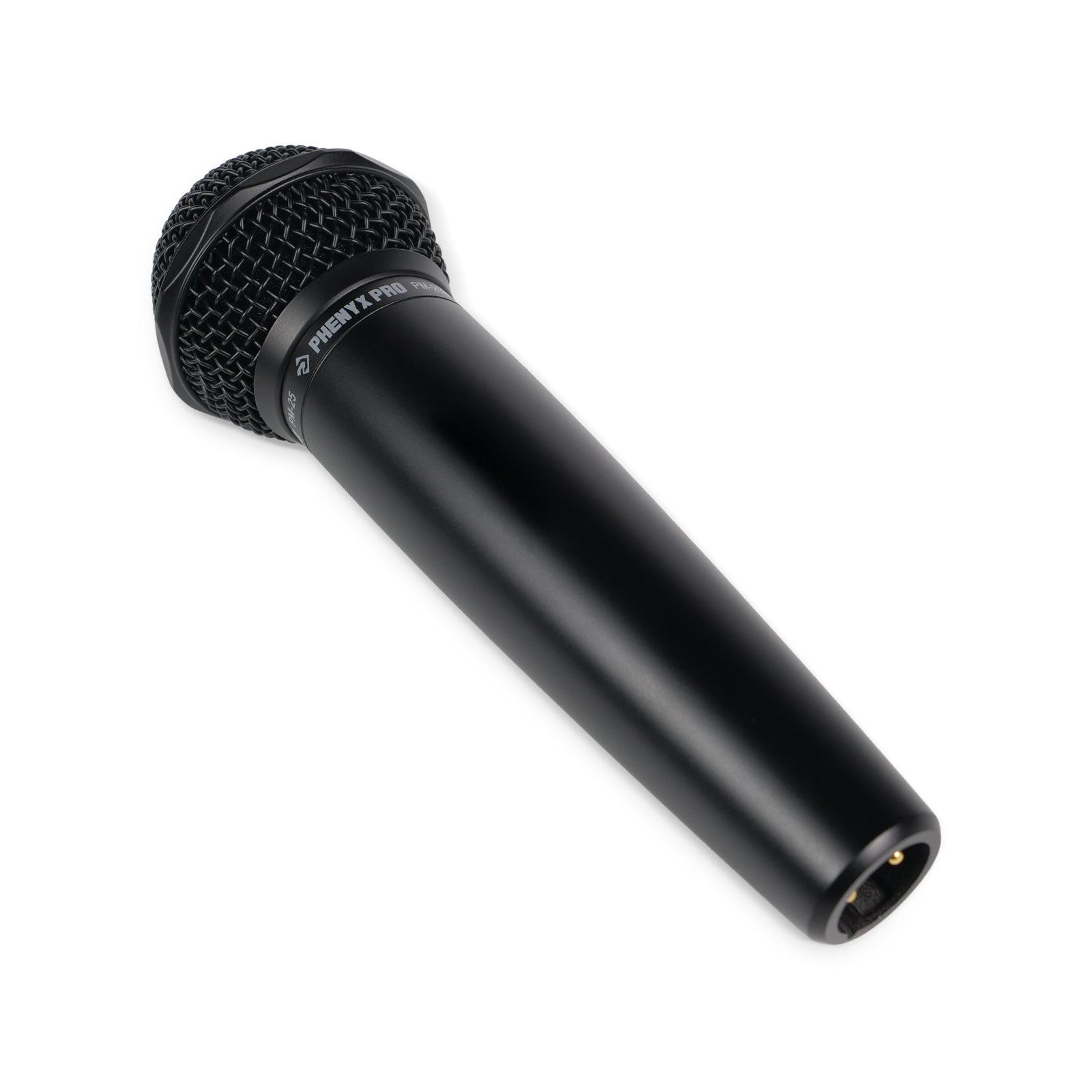 PM-25 - Black - Dynamic Vocal Microphone  - Side - Phenyx Pro 