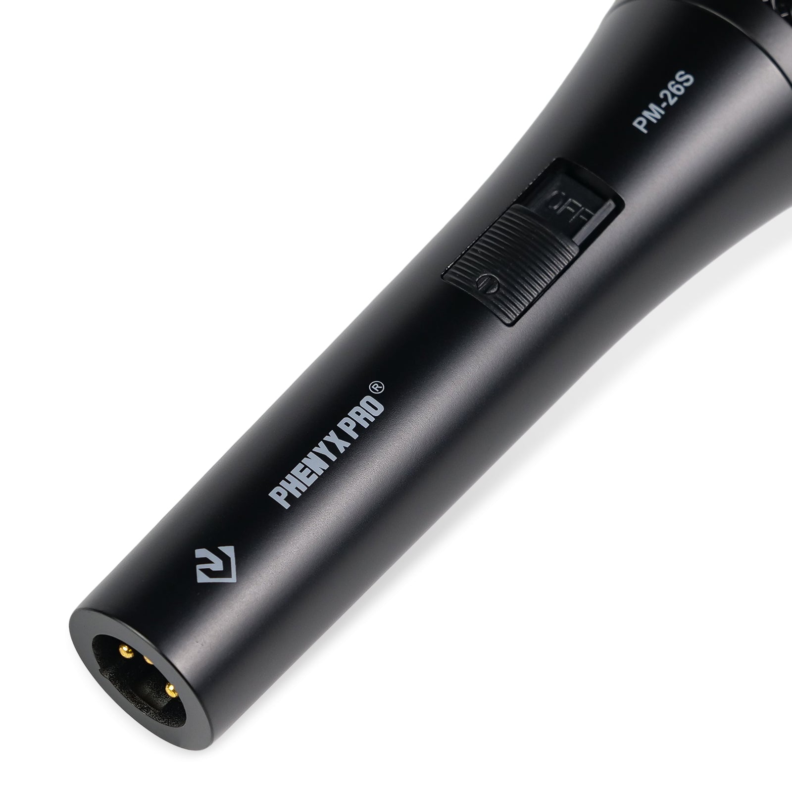 PM-26S - Black - Dynamic Microphone - Detail View - Phenyx Pro 