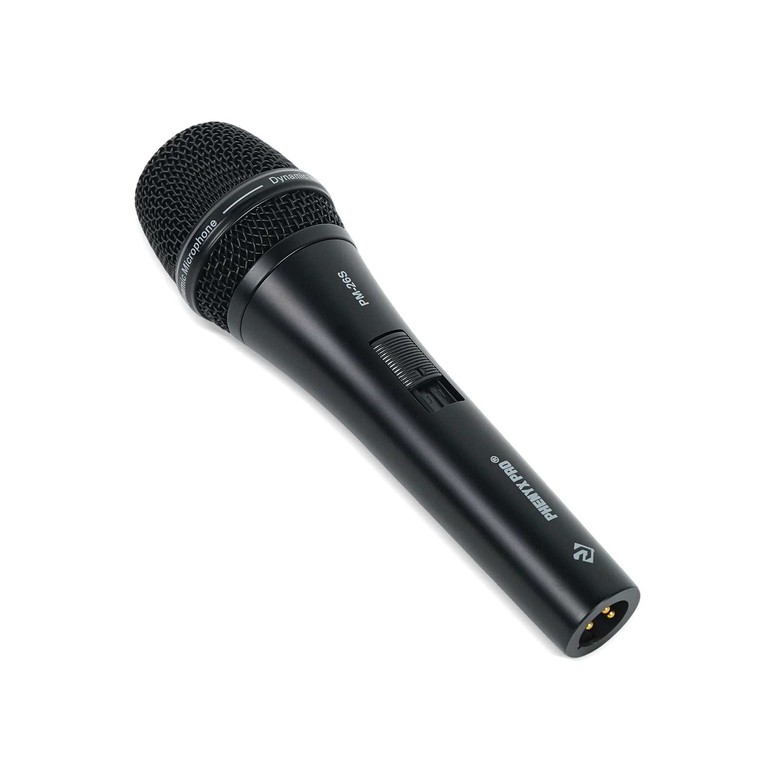 PM-26S - Black - Dynamic Vocal Microphone  - Side - Phenyx Pro 