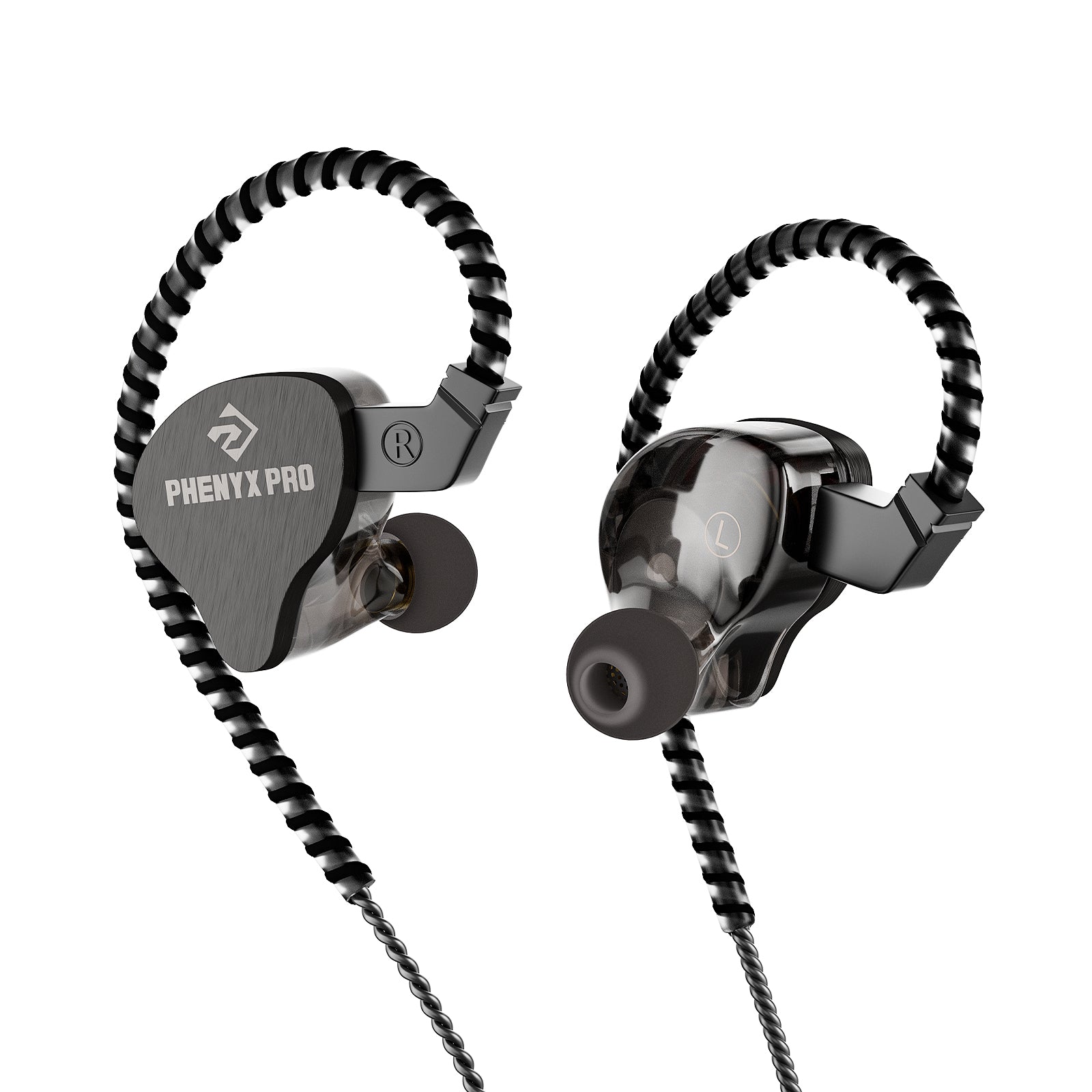 PME-20 - Black - In-Ear Monitor Earphones - Front - Phenyx Pro 