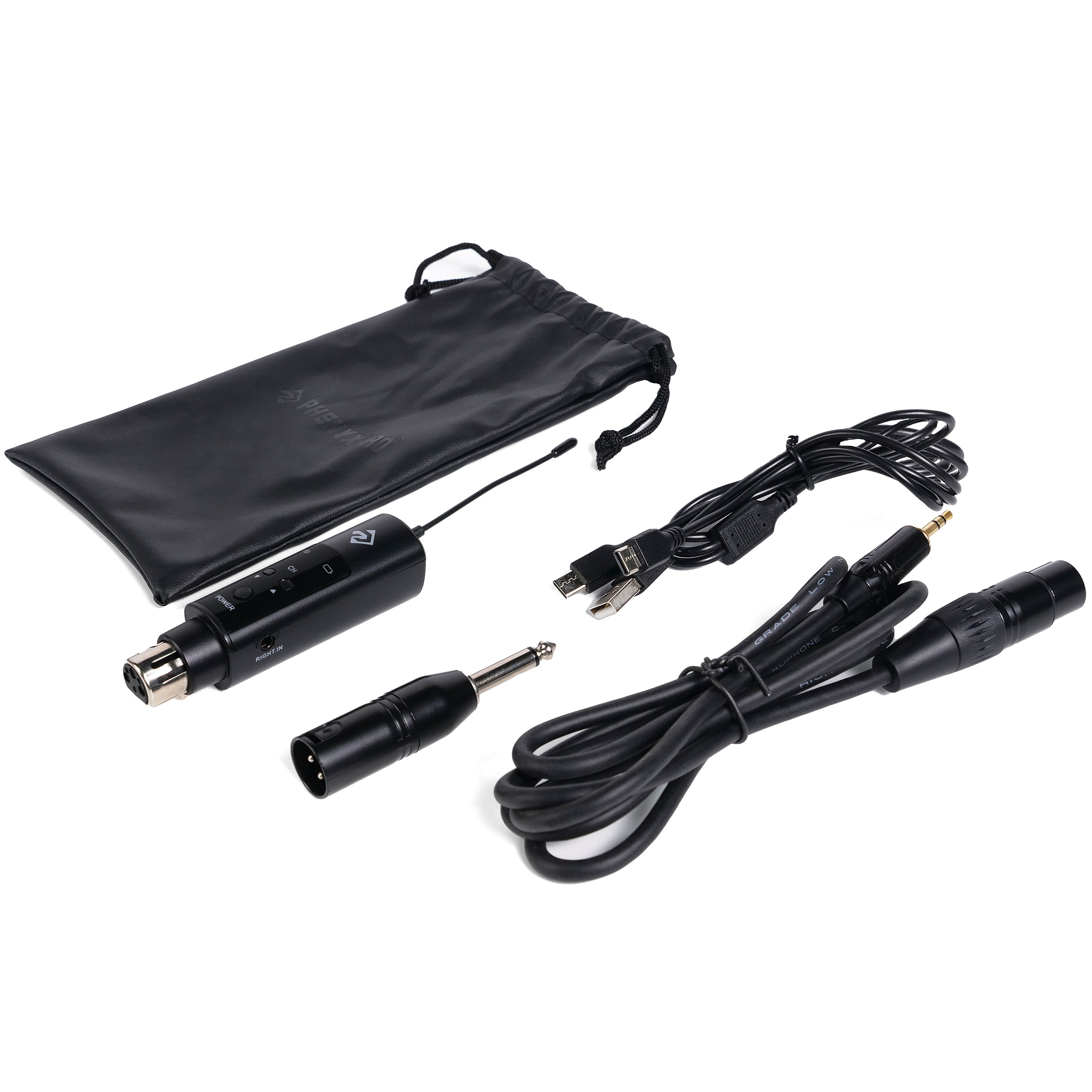 PMR-T-900 - Black - Bodypack Receiver- Full Kit - Phenyx Pro