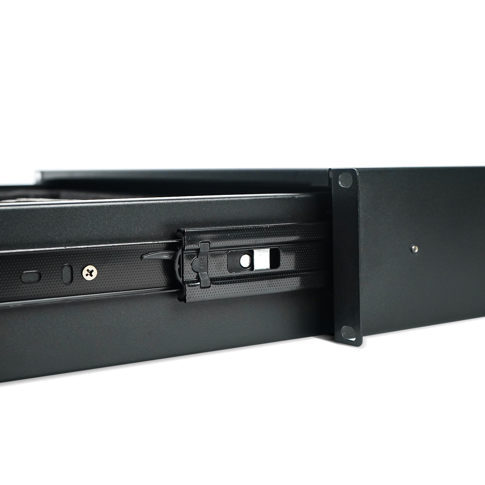 PRDWR-2U - Black - 2U Rack Drawer with Smooth Sliding Rails - Side - Phenyx Pro