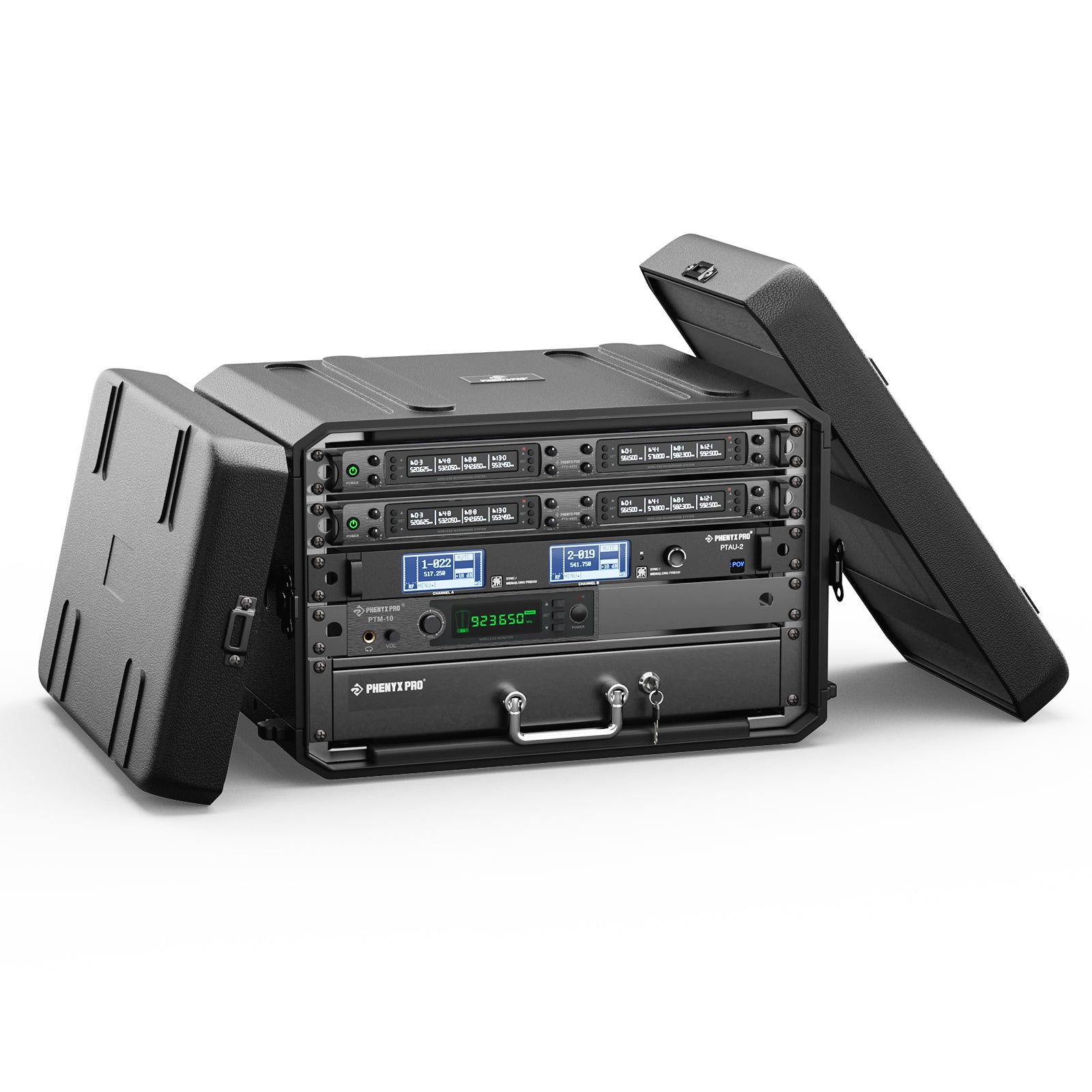PRDWR-6UD - 6U Rack Case with Wireless System Installed - Phenyx Pro