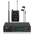 PTM-10-1B - Black - UHF Stereo Wireless In-Ear Monitor System - Front - Phenyx Pro