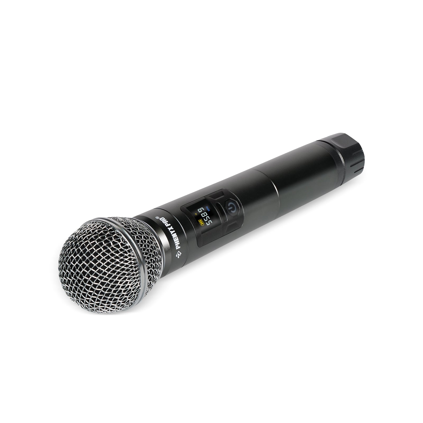 PTU-52/5200 - Black - UHF Wireless Handheld Microphone Transmitter- Front-Side - Phenyx Pro