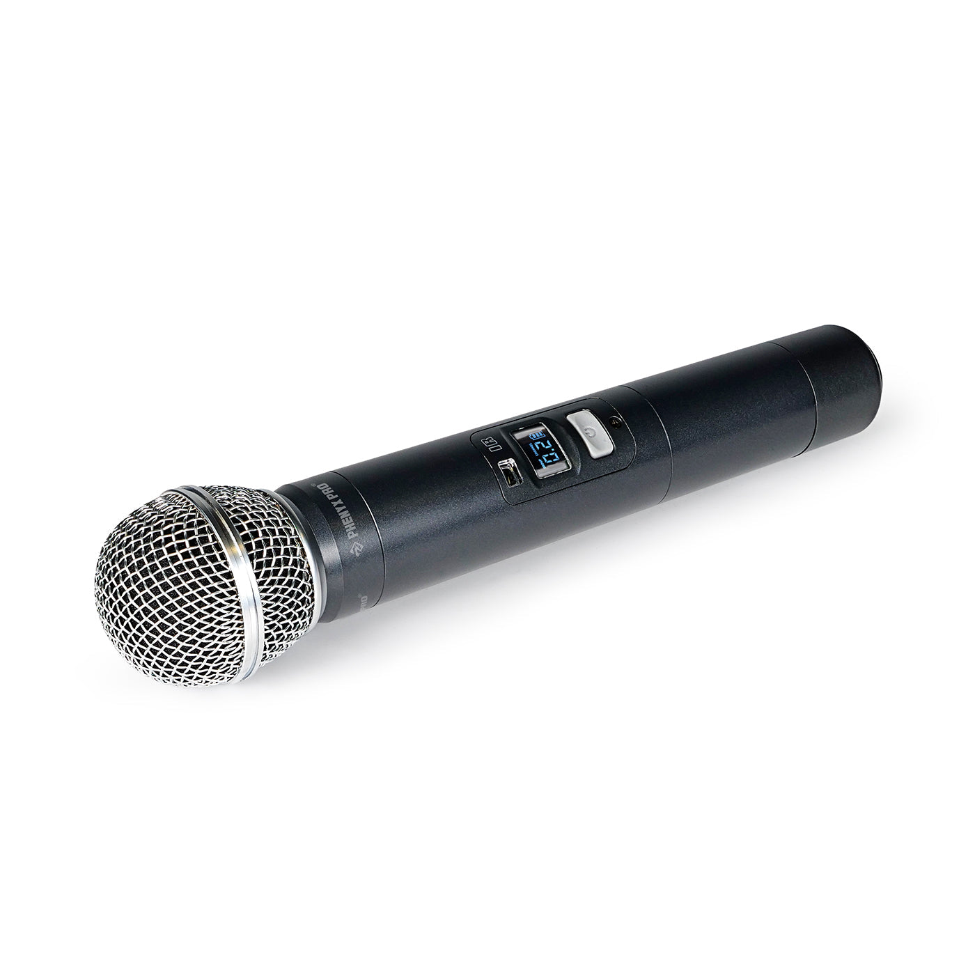 PTU-7000-2H2B - Black - UHF Wireless Handheld Microphone Transmitter- Front-Side - Phenyx Pro
