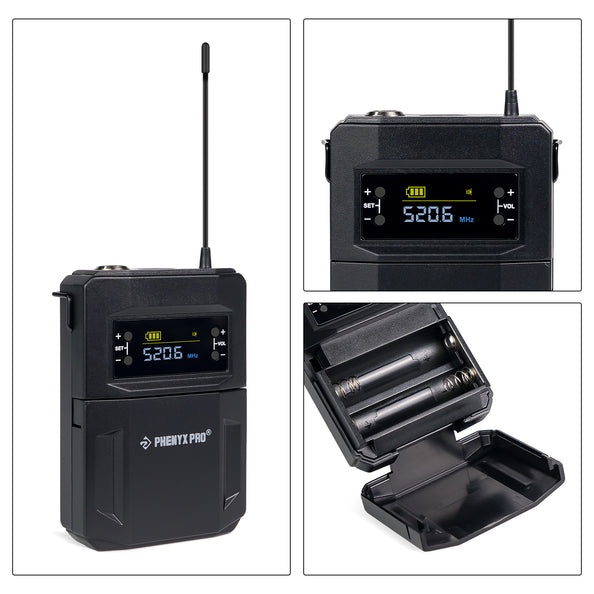 PWB-4200 - Black - Wireless Bodypack Transmitter - Details - Phenyx Pro