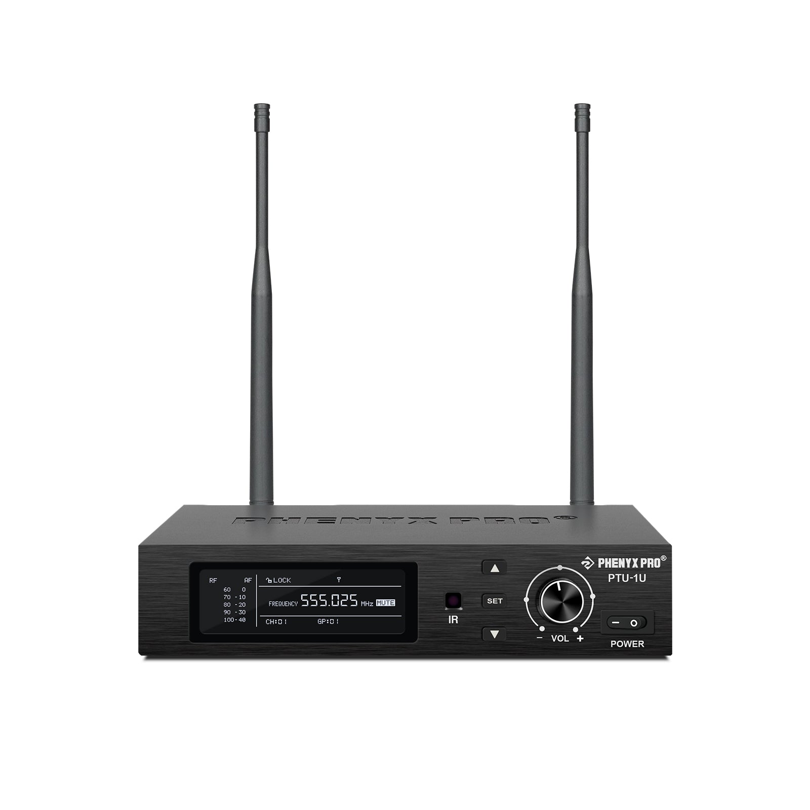 PWR-1U | True Diversity Single Wireless Microphone Receiver for PTU-1U System