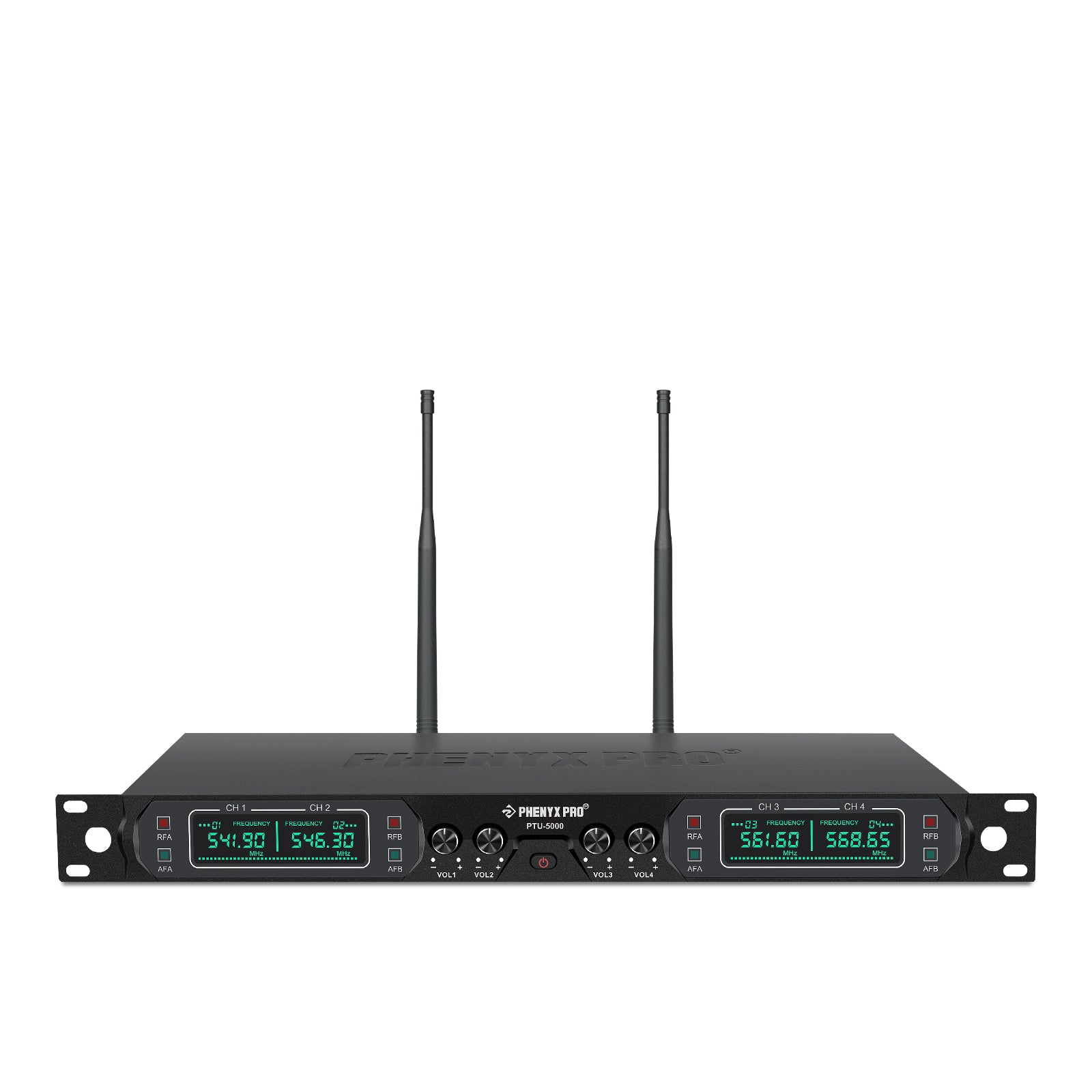 PWR-5000 | Dual Wireless Microphone Receiver for PTU-5000 (UHF Fixed-Frequency)