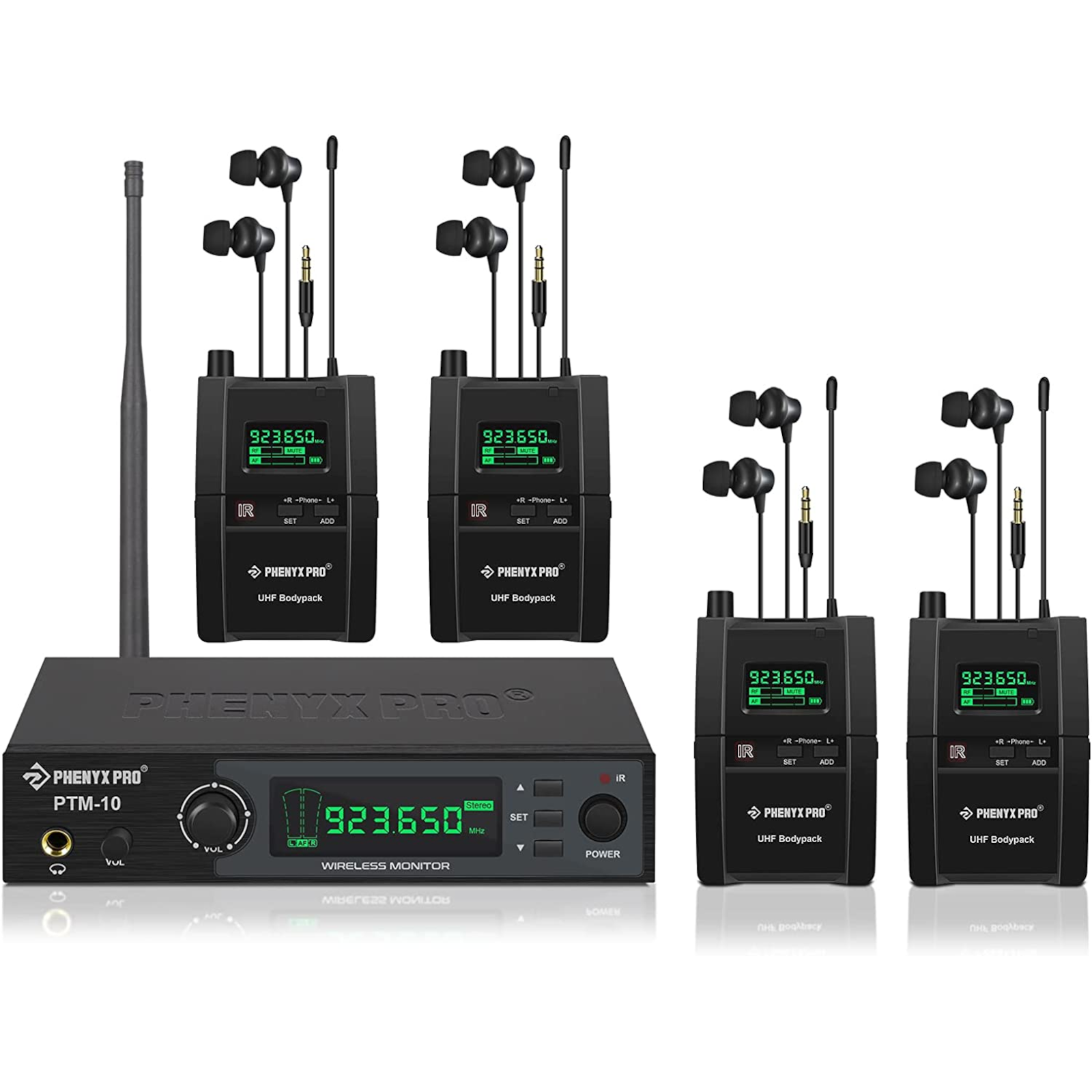 PTM-10-4B | UHF Stereo Wireless In-Ear Monitor System