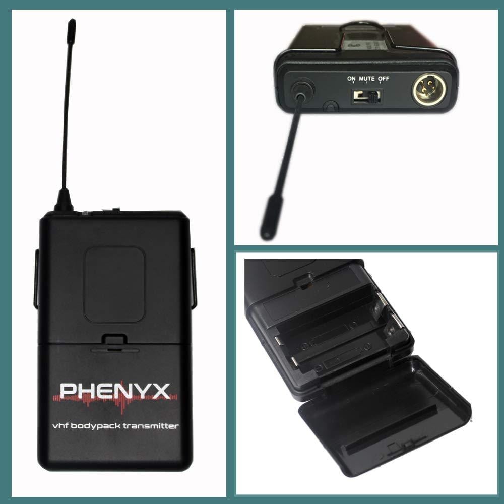 Phenyx Pro Wireless Bodypack Transmitter Compatible with Receiver PTV-2000