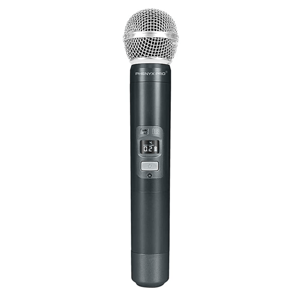 Phenyx Pro Wireless UHF Handheld Microphone Transmitter Compatible With Receiver PTU-7000/6000