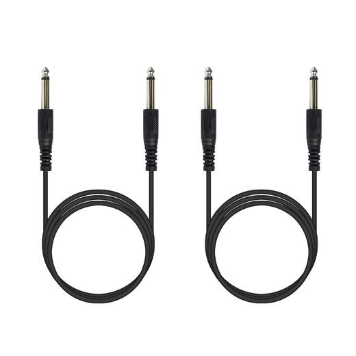 Phenyx Pro 1/4 inch TS to TS Audio Cable (Pack of 2)